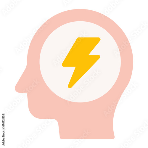 Anxiety icon vector image. Can be used for Burnout.