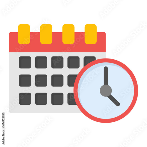 Deadline icon vector image. Can be used for Burnout.