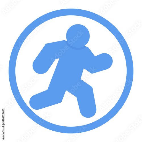 Running in Circles icon vector image. Can be used for Burnout.