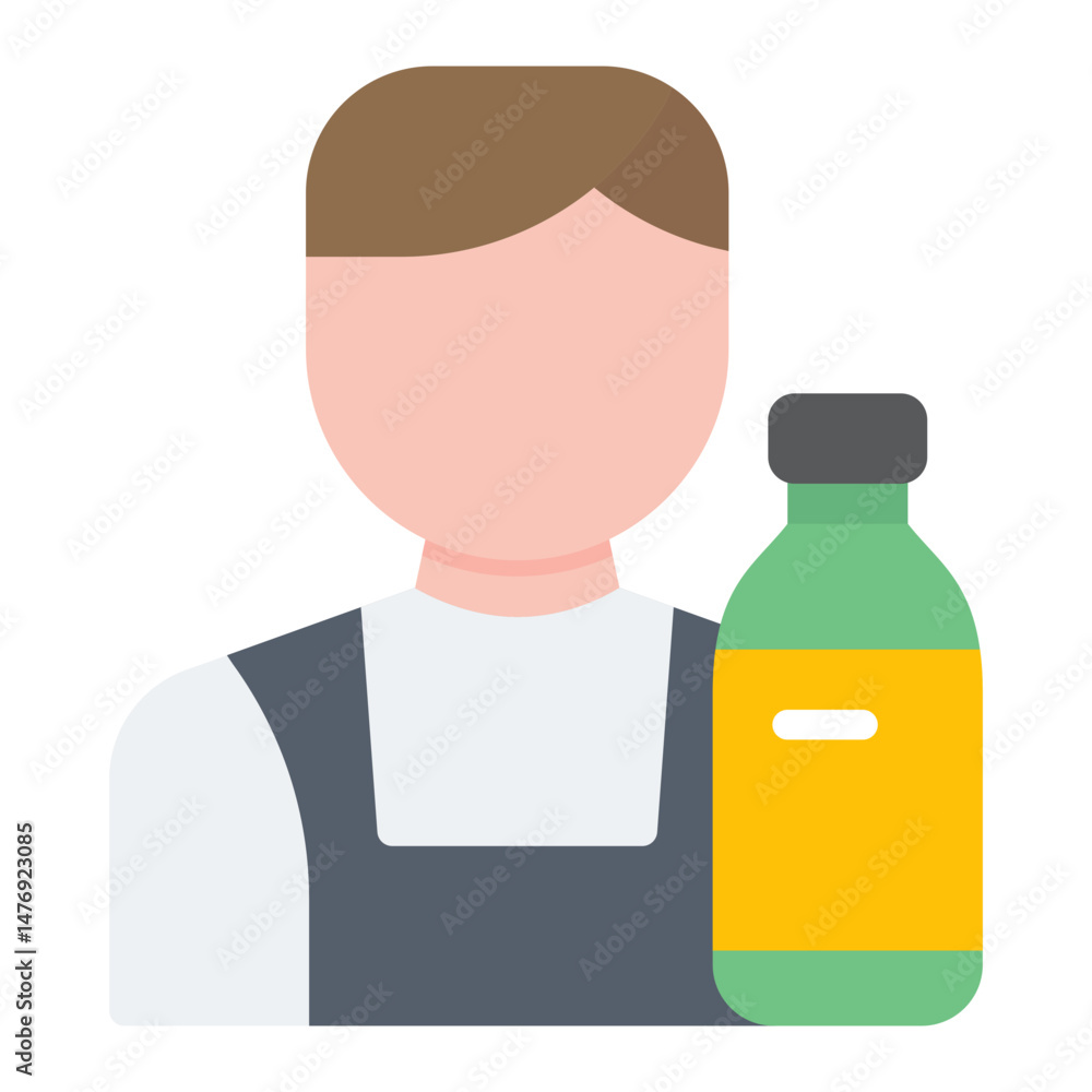 Mixologist icon vector image. Can be used for Urban Tribes. Mixologist icon vector image. Can be used for Urban Tribes.
