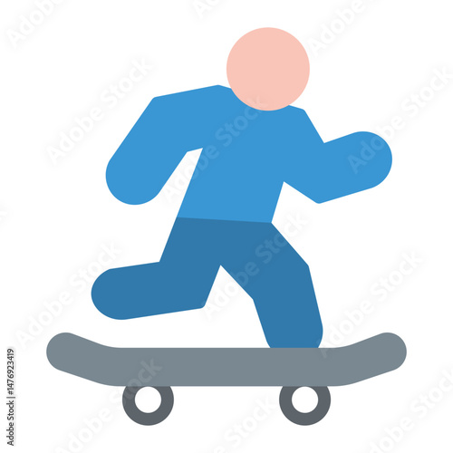 Skater icon vector image. Can be used for Urban Tribes.