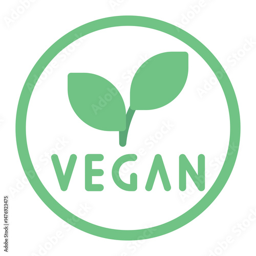 Vegan icon vector image. Can be used for Urban Tribes.