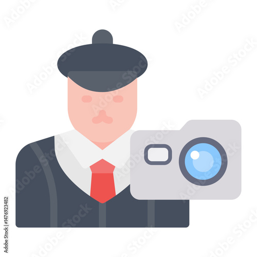 Vintage Enthusiast icon vector image. Can be used for Urban Tribes.