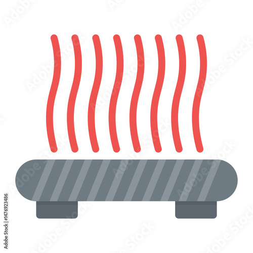 Bed Adhesion icon vector image. Can be used for 3d Printing.