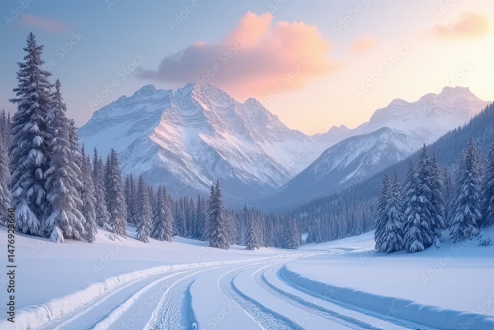 Enchanting Snow Scene Enchanting Snow Scene