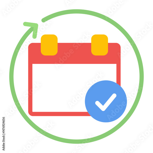 Follow up Appointment icon vector image. Can be used for Plastic and Cosmetic Surgery.