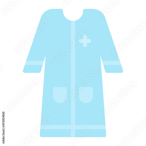 Patient Gown icon vector image. Can be used for Plastic and Cosmetic Surgery.