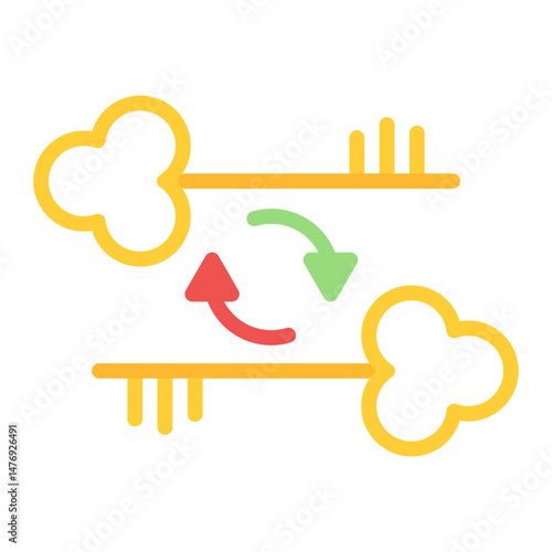 Key duplication icon vector image. Can be used for Locksmith.