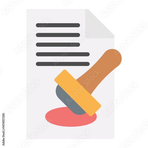 Notary icon vector image. Can be used for Legal Services.