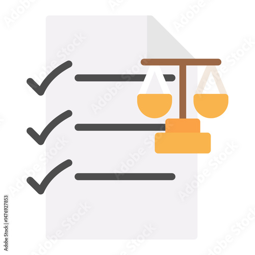 Legal Rights icon vector image. Can be used for Legal Services.