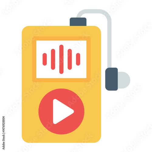 Running Playlist icon vector image. Can be used for Marathon.