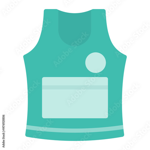 Running Shirt icon vector image. Can be used for Marathon.