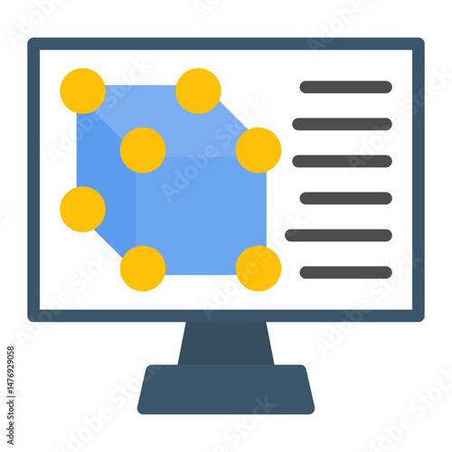 CAD Software icon vector image. Can be used for Engineer in Mechanics.