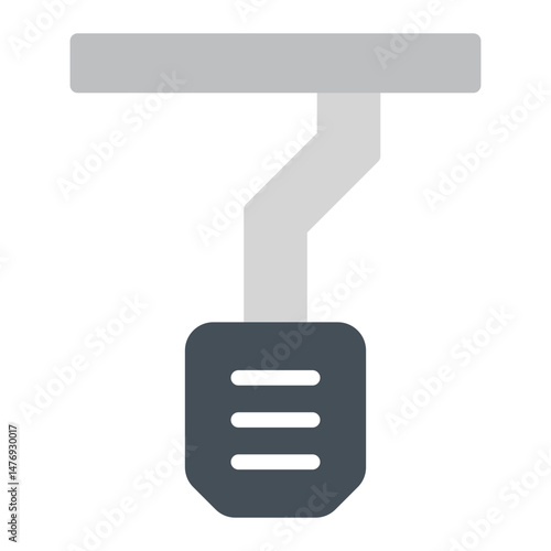 Brake Pedal icon vector image. Can be used for Driving School.