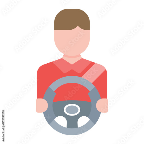 Driver Training icon vector image. Can be used for Driving School.