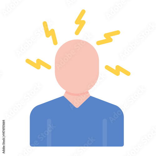 Strain icon vector image. Can be used for Body Ache.