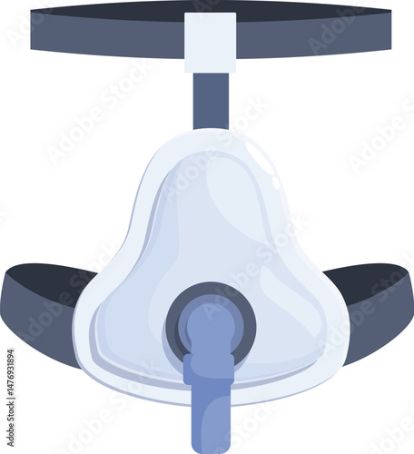 Oxygen mask ensuring adequate oxygen supply, crucial for patient care during medical treatment or emergencies