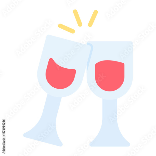Cruise Wine Glass icon vector image. Can be used for Cruiser.