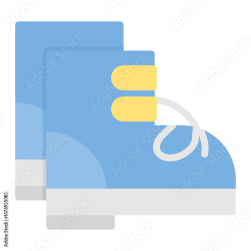 Kids Shoes icon vector image. Can be used for Raising Children.