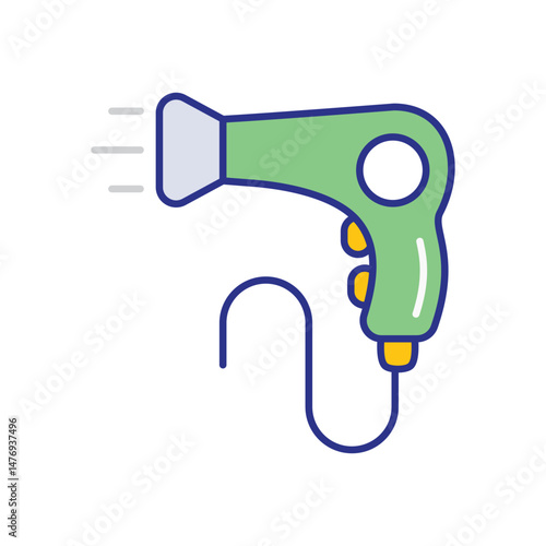 Hair Dryer Icon vector stock illustration