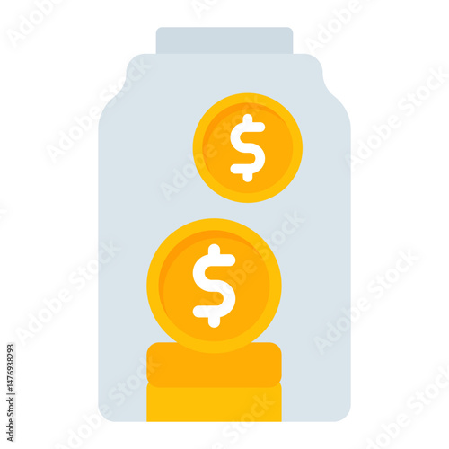 Savings icon vector image. Can be used for Retirement.
