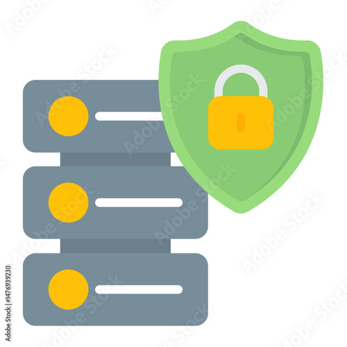 Secure server icon vector image. Can be used for Information Security.