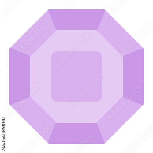 Gem icon vector image. Can be used for Mining And Crafting.
