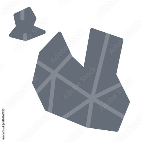 Ore icon vector image. Can be used for Mining And Crafting.