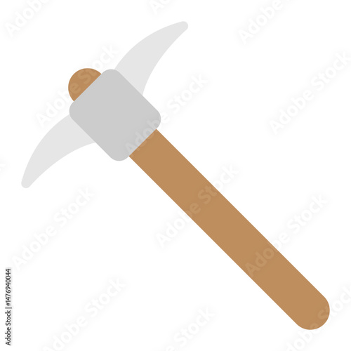 Pickaxe icon vector image. Can be used for Mining And Crafting.