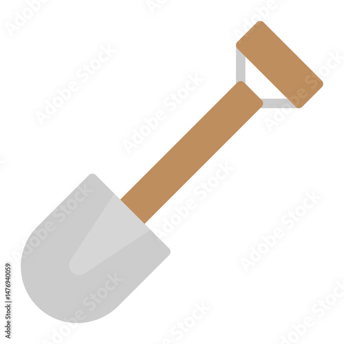 Shovel icon vector image. Can be used for Mining And Crafting.