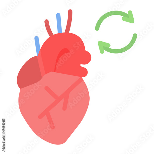 Heart Transplant icon vector image. Can be used for Psychiatric Hospitals.