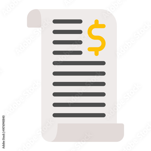Hospital Bill icon vector image. Can be used for Psychiatric Hospitals.