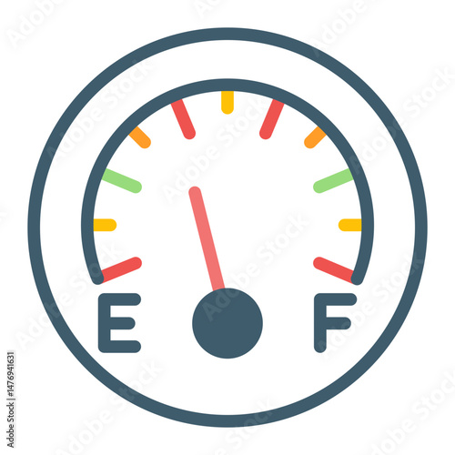 Fuel Gauge icon vector image. Can be used for Oil And Gas.
