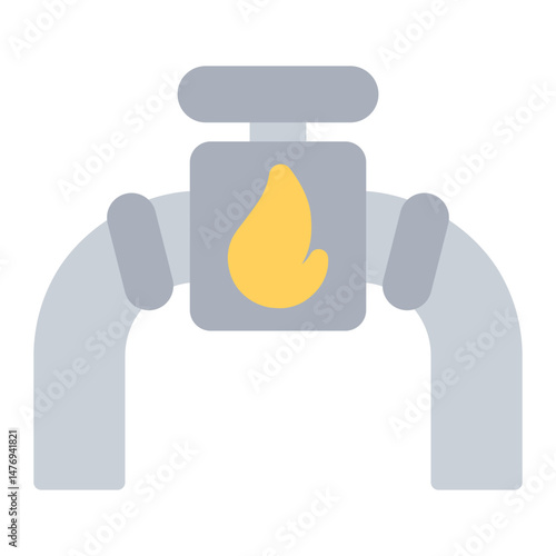 Natural Gas icon vector image. Can be used for Oil And Gas.