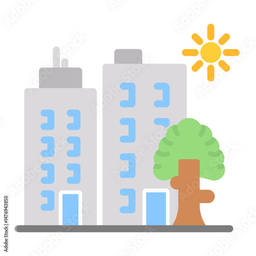 Green Infrastructure icon vector image. Can be used for Eco Development.