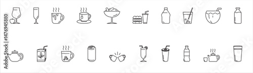 beverage icon element for design