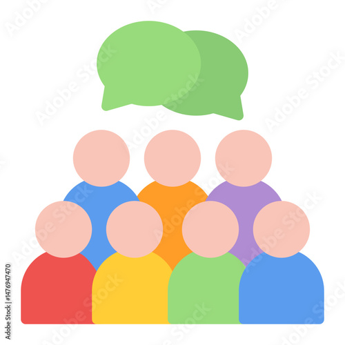 Social Gathering icon vector image. Can be used for Social Club.