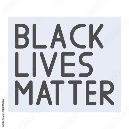 Black Lives Matter icon vector image. Can be used for Protest.
