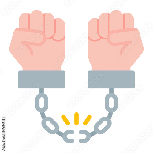 Freedom icon vector image. Can be used for Protest.
