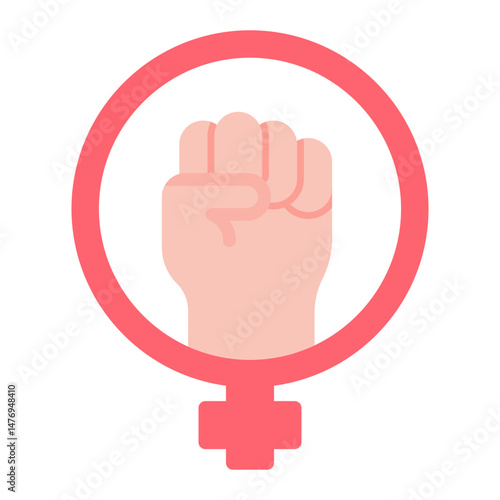 Womens Rights icon vector image. Can be used for Protest.