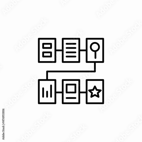 data management icon sign vector