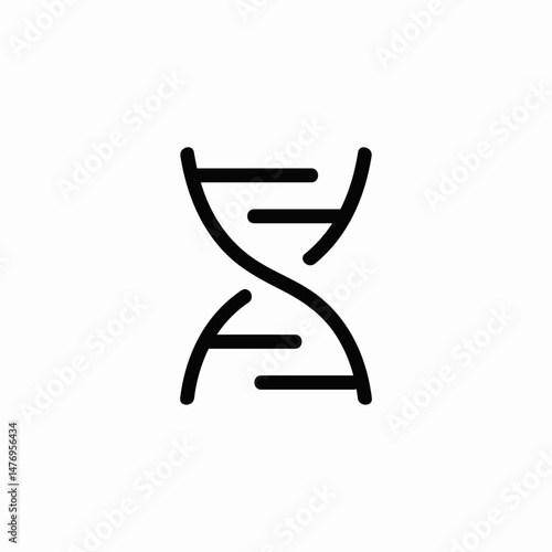 dna helix icon sign vector