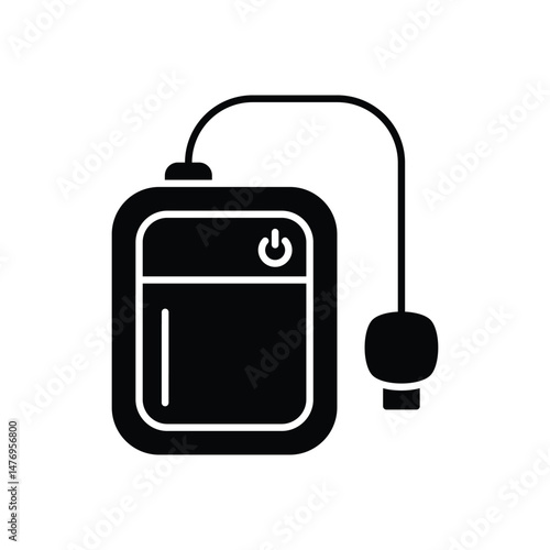 External Hard Drive Icon vector stock illustration