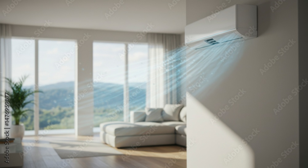 Fototapeta premium Modern home air conditioning