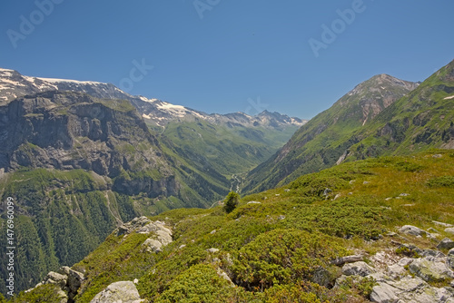 Alpine mountain landscape in La Vanoise, France
