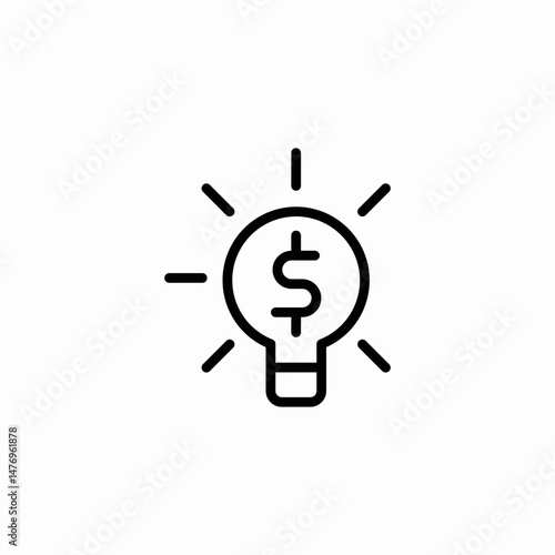 idea bulb icon sign vector