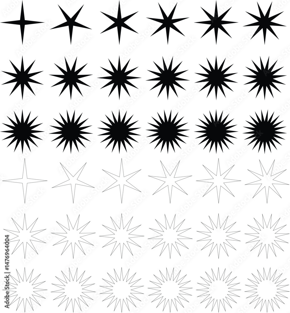 Black and Outlined Vector Collection Black and Outlined Vector Collection