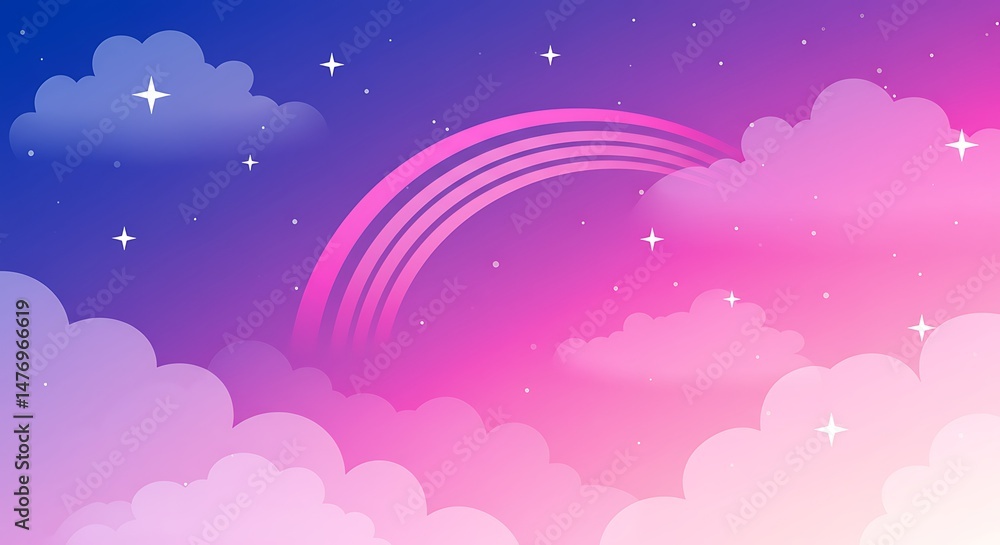 Fototapeta premium Cosmic Candy Clouds