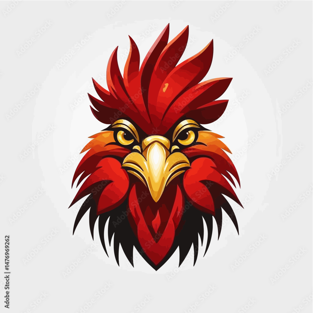 vibrant-rooster-head-logo-design-red-and-gold-rooster-mascot-bold-chicken-illustration-stunning-poultry-art-unique-animal-graphic vibrant-rooster-head-logo-design-red-and-gold-rooster-mascot-bold-chicken-illustration-stunning-poultry-art-unique-animal-graphic