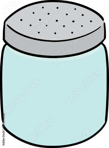 Illustration of salt bottle
